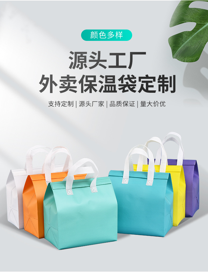 鄂尔多斯市无纺布保温袋外卖袋